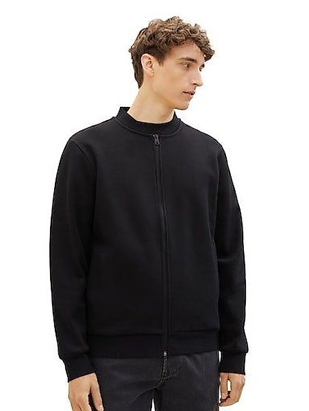 TOM TAILOR Denim Sweatjacke mit Print-Logo günstig online kaufen