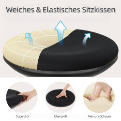 IWMH Drehhocker Höhenverstellbar Bürohocker, Drehbar Arbeitshocker günstig online kaufen