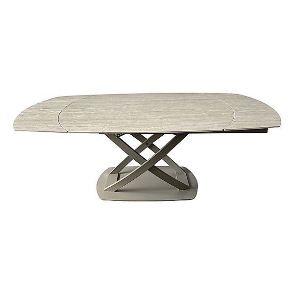 riess-ambiente Esstisch INCEPTION 130-190cm greige · ovaler günstig online kaufen