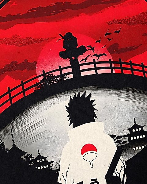 style3 T-Shirt Uchiha Night kakashi sasuke shikamaru kage naruto anime mang günstig online kaufen