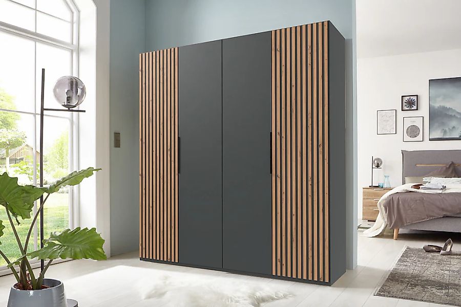 Wimex Drehtürenschrank "Andorra by fresh to go" Mit 3D-Leisten für Akustikp günstig online kaufen