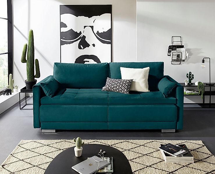 INOSIGN Schlafsofa Berlin, mit Boxspringaufbau, Bettfunktion & Bettkasten, günstig online kaufen
