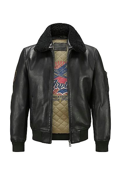 Milestone Pilotenjacke MSTom Echt-Lammfell Curly Kragen günstig online kaufen