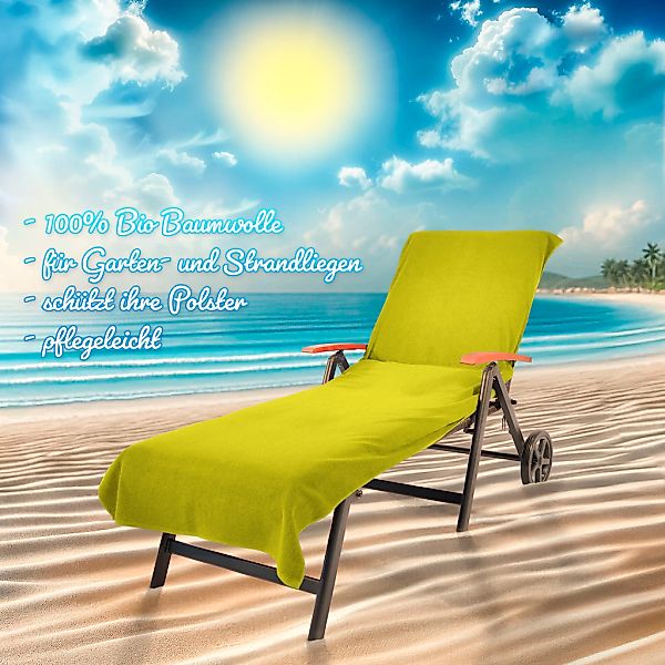 KiNZLER Strandtuch "Frottier-Liegenbezug, 100% Baumwolle" Liegen-Handtuch, günstig online kaufen