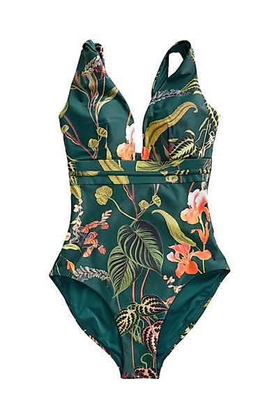 Next Badeanzug Bauchformender Badeanzug mit tiefem günstig online kaufen