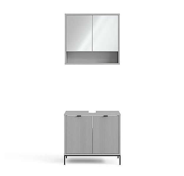 Vicco Badmöbel-Set Eliza, Grau, 2 Teile, (2-St., 2er Set) günstig online kaufen