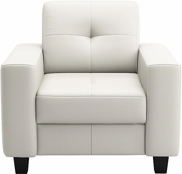 Places of Style Sessel "Varese", Kreuznaht in beige günstig online kaufen