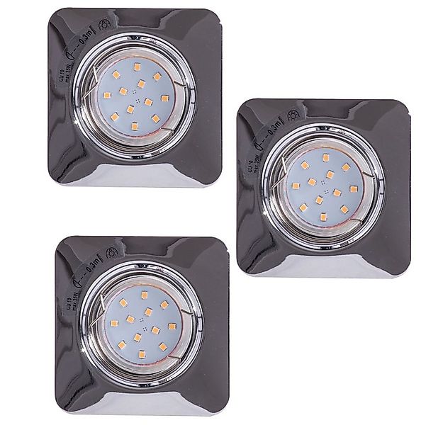 EGLO LED Einbaustrahler, Leuchtmittel inklusive, Warmweiß, 3x LED Einbau St günstig online kaufen