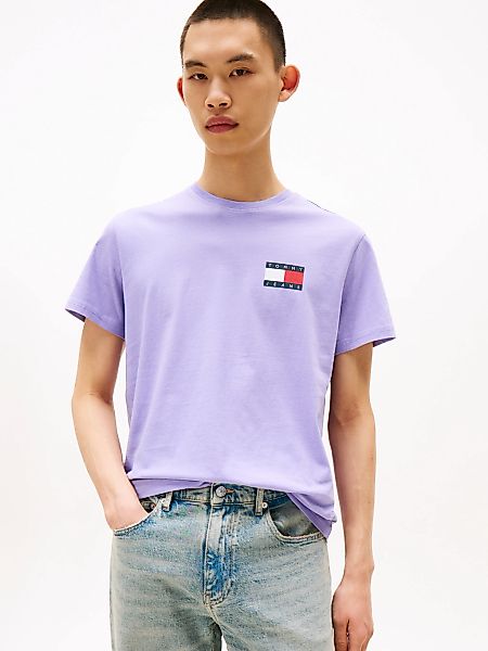 Tommy Jeans T-Shirt "TJM SLIM FIT ESSENTIAL FLAG" Mit Rundhalsausschnitt günstig online kaufen