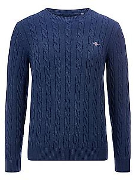 Rundhals-Pullover GANT blau günstig online kaufen