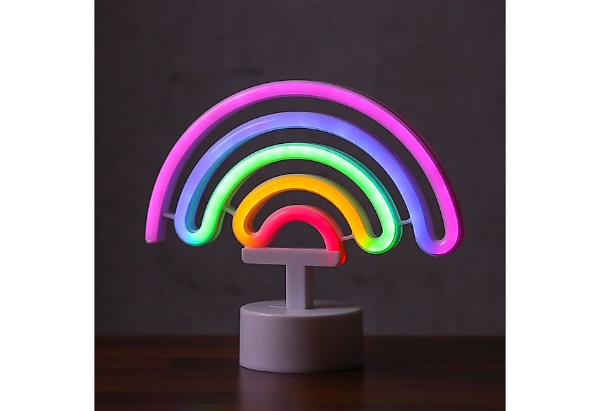 SATISFIRE LED Dekolicht LED Neonlicht Regenbogen Neonschild Leuchtfigur USB günstig online kaufen