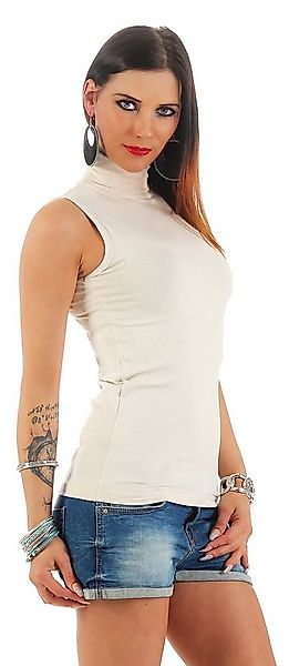 Mellice Rollkragenshirt Damen Ärmellos Rollkragen Shirt günstig online kaufen