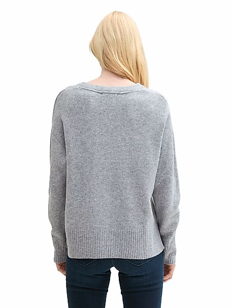 TOM TAILOR Denim Strickpullover, mit V-Ausschnitt günstig online kaufen