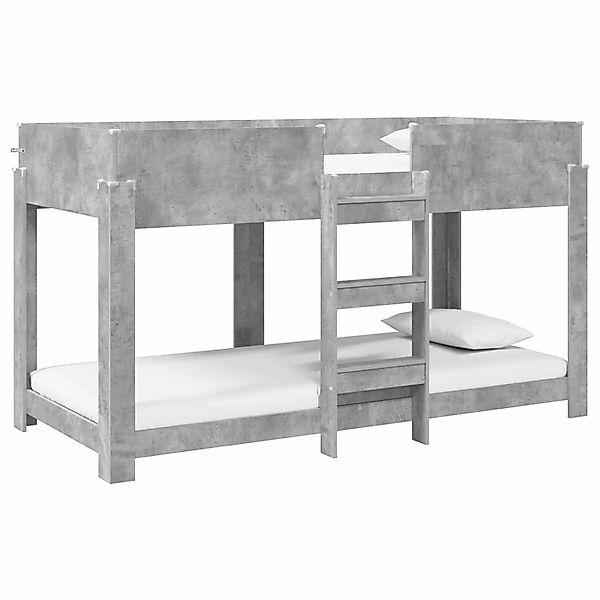 vidaXL Etagenbett für Kinder Beton Grau 100 x 200 cm Holzwerkstoff 3410510 günstig online kaufen