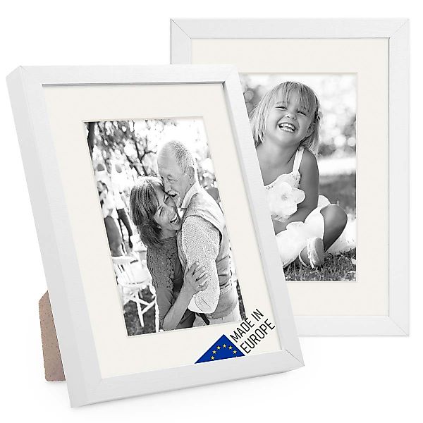 PHOTOLINI Bilderrahmen 2er Set Echtholz mit günstig online kaufen
