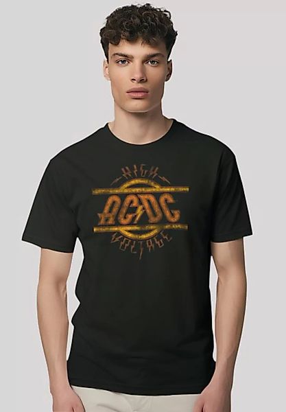 F4NT4STIC T-Shirt AC/DC Rock Musik Band High Voltage Logo Distressed Premiu günstig online kaufen