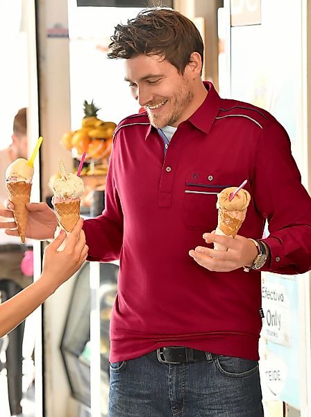 Classic Poloshirt "Langarm-Poloshirt" 1 Stk. günstig online kaufen