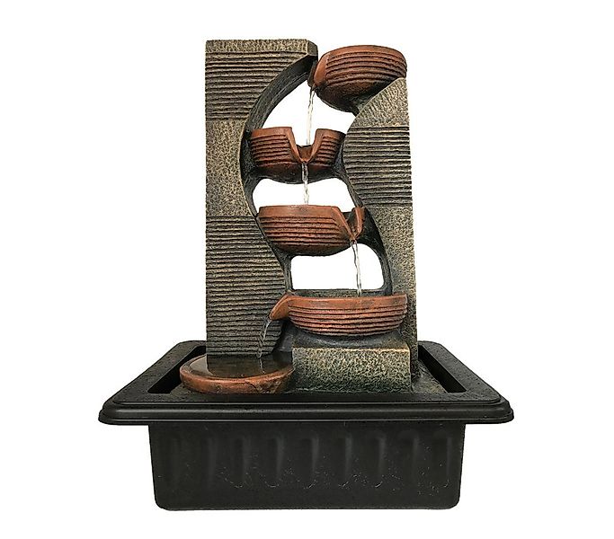 Dehner Zimmerbrunnen Steinkrüge mit LED, 40 günstig online kaufen