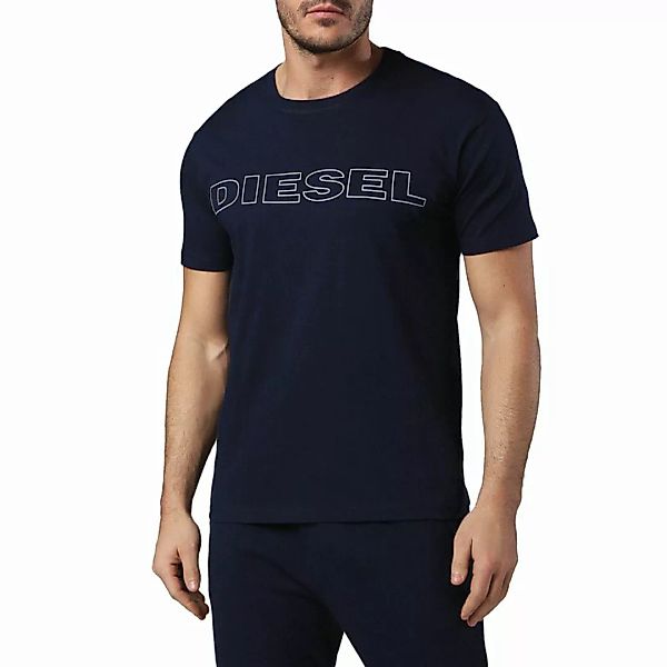 DIESEL Herren T-Shirt, UMLT-JAKE HEMD, Rundhals, Logo, Unifarben Marine XL günstig online kaufen