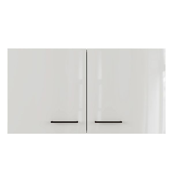 Flex-Well Exclusiv Küchen-Oberschrank Lund 100x55cm Lichtgrau glänzend-Rauc günstig online kaufen