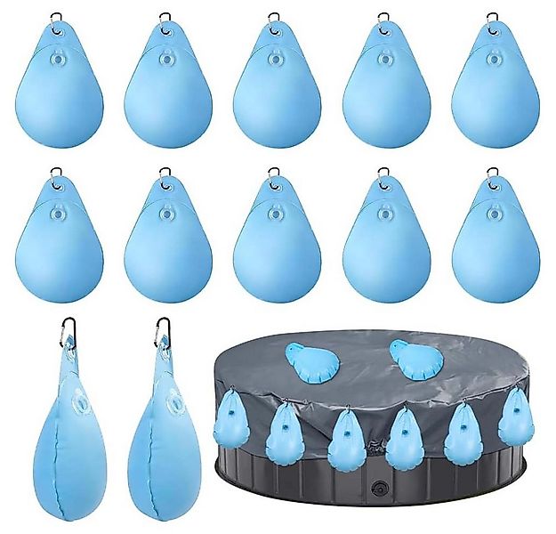 PRIISF Schwimmbecken 12er Poolabdeckung Gewichte Wassersack Poolabdeckung H günstig online kaufen