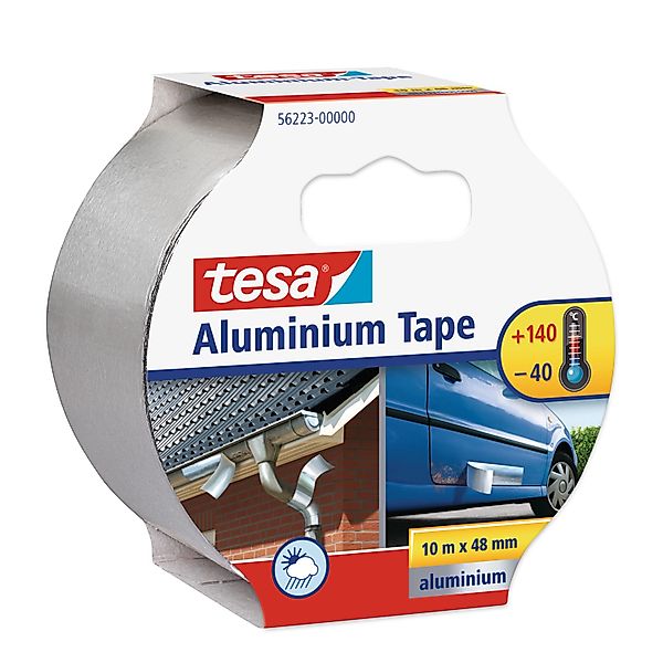tesa Klebeband Aluklebeband Aluminium Tape - extra starkes Alu-Tape - 10 m günstig online kaufen