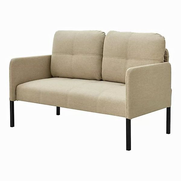 en.casa Sofa, »Reichling« 2-Sitzer Polstercouch Beige günstig online kaufen