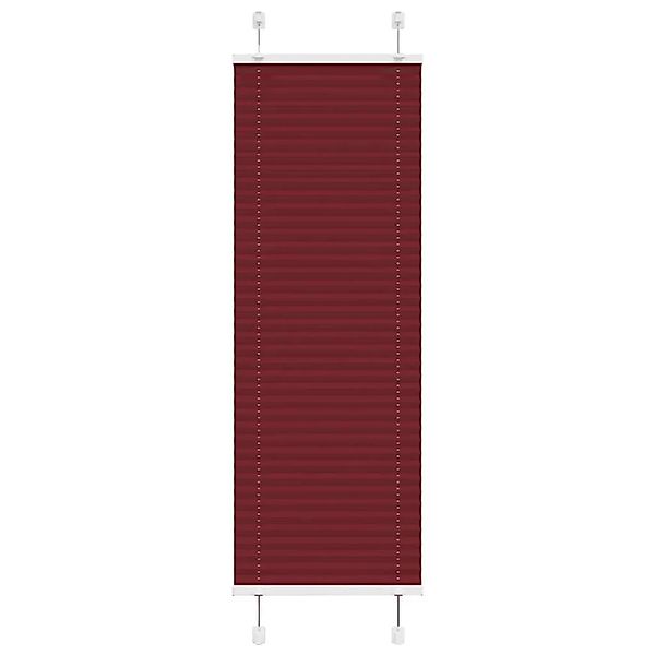 vidaXL Plissee Bordeauxrot 45x150 cm Stoffbreite 44,4 cm Polyester 4015234 günstig online kaufen