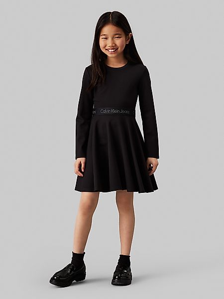 Calvin Klein Jeans Midikleid Ls Logo günstig online kaufen