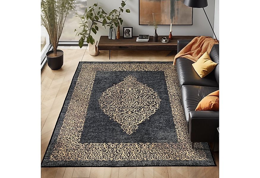 Carpettex Designteppich Barock Design, Läufer, Höhe: 7 mm, Waschbarer Teppi günstig online kaufen