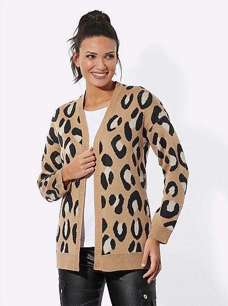 Sieh an! Strickjacke Strickjacke Langarm Jacquard günstig online kaufen