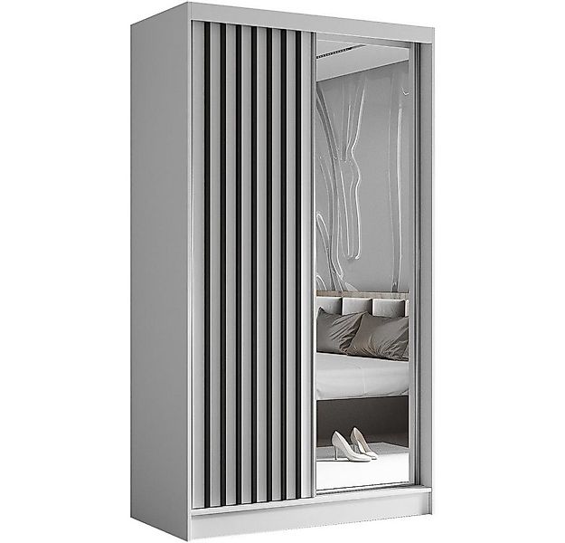 Beautysofa Kleiderschrank Helix (Garderobe mit Scharniertüren, mit Spiegel, günstig online kaufen