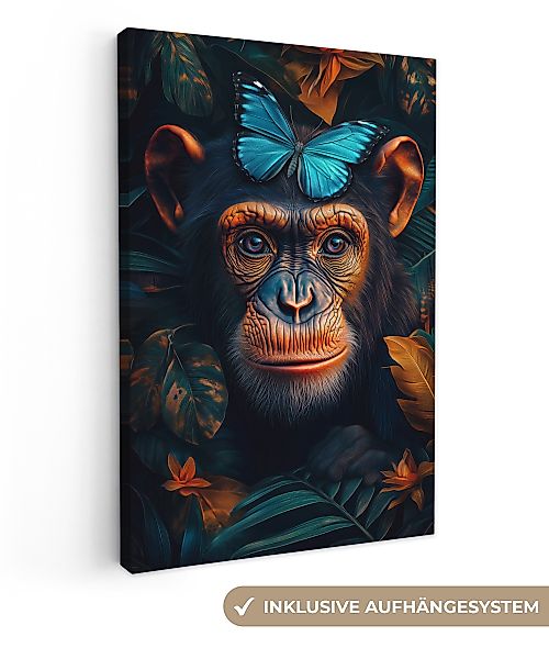 OneMillionCanvasses® Leinwandbild Schimpanse - Affe - günstig online kaufen