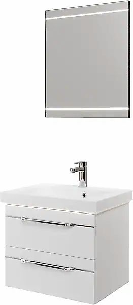 Saphir Badmöbel-Set »Balto 2-teilig Mineralmarmor-Waschtisch mit LED-Spiege günstig online kaufen