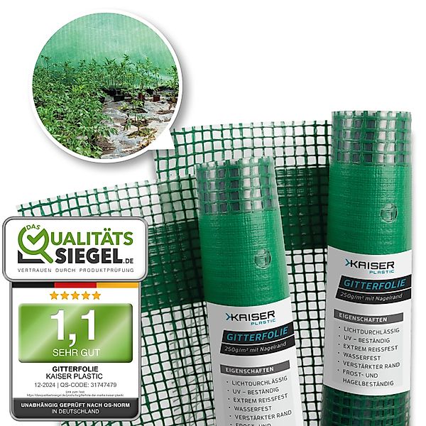 Kaiser plastic Gitterfolie - Gewächshausfolie 1,5 günstig online kaufen