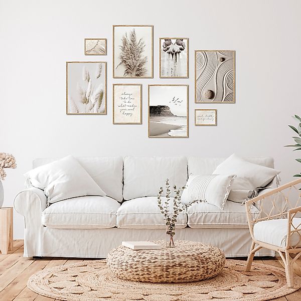 ARTFAVES Bilder-Collage Poster Set - BEIGE günstig online kaufen