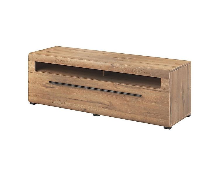 Lomadox Lowboard TURDA-83, Eiche Grandson Nb. moderner Stil mit Metallgriff günstig online kaufen