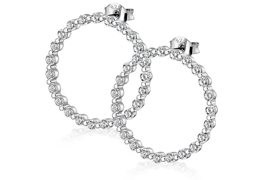 Materia Paar Ohrstecker Ohrringe Damen Kreis Zirkonia SO-409, 925 Sterling günstig online kaufen