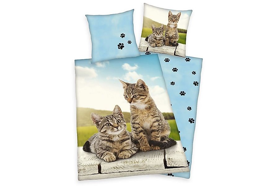 Herding Kinderbettwäsche Herding Wende Bettwäsche Set Katzen Bettwäsche 2 t günstig online kaufen