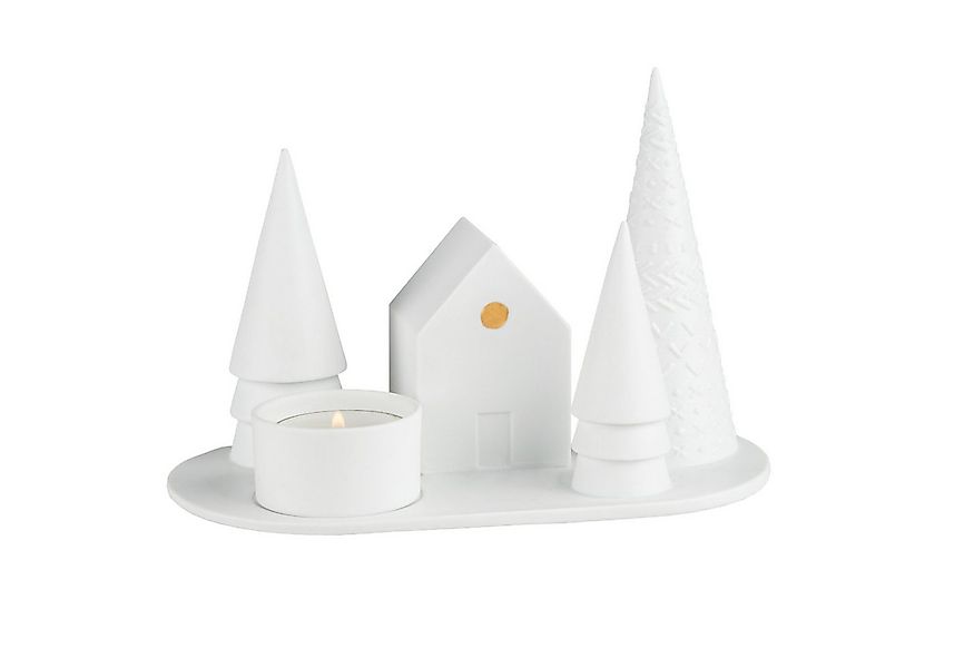 Räder Teelichthalter räder Waldhütte Kerzenständer Teelicht weiß günstig online kaufen