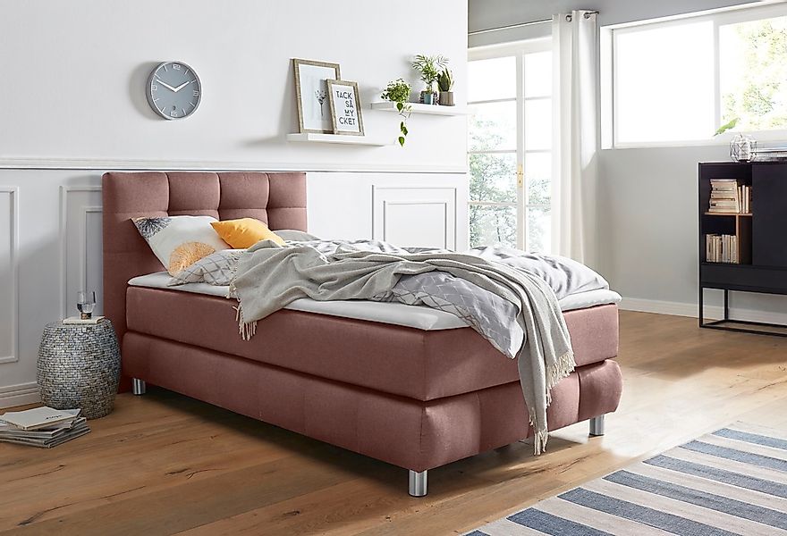 andas Boxspringbett "Salo" incl. Topper, 6 Breiten, 2 Härtegrade, TFK auch günstig online kaufen