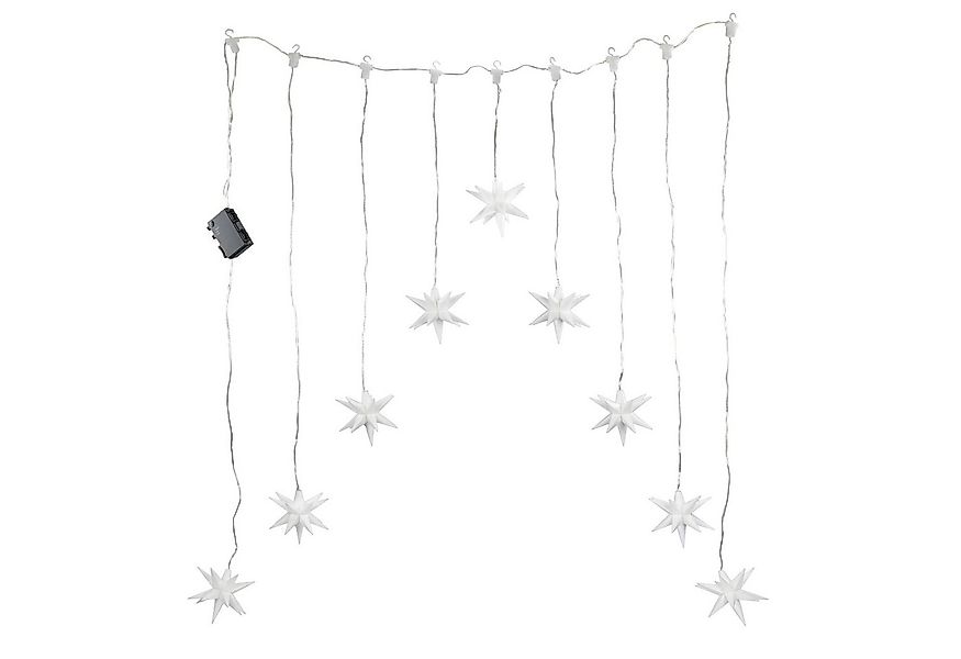 IC Winterworld LED-Lichtervorhang LED Lichterkette mit 9 3D Sternen als Lic günstig online kaufen
