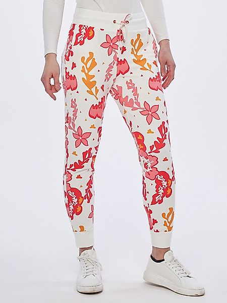 MONACO blue Jogger Pants mit Blüten-Motiv günstig online kaufen