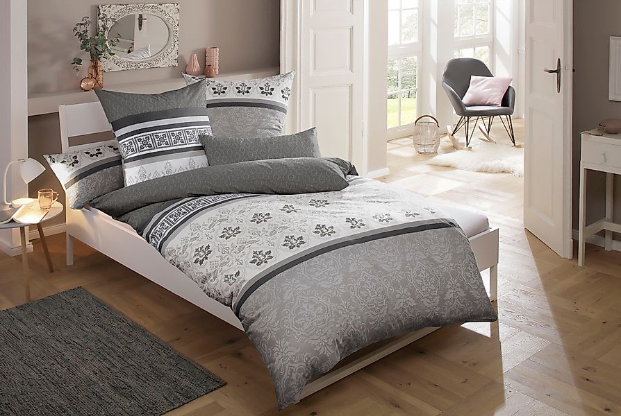Home affaire Bettwäsche Cremona, Polycotton recycelt, günstig online kaufen