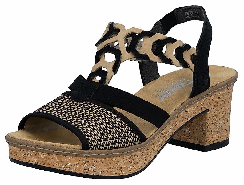 Rieker Sandalette, Sommerschuh, Sandale, Plateauabsatz, in elegantem Look günstig online kaufen