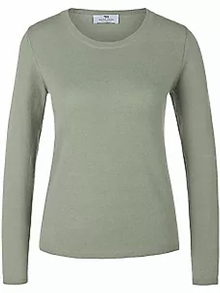 Rundhals-Pullover aus 100% Premium-Kaschmir Peter Hahn Cashmere grün günstig online kaufen