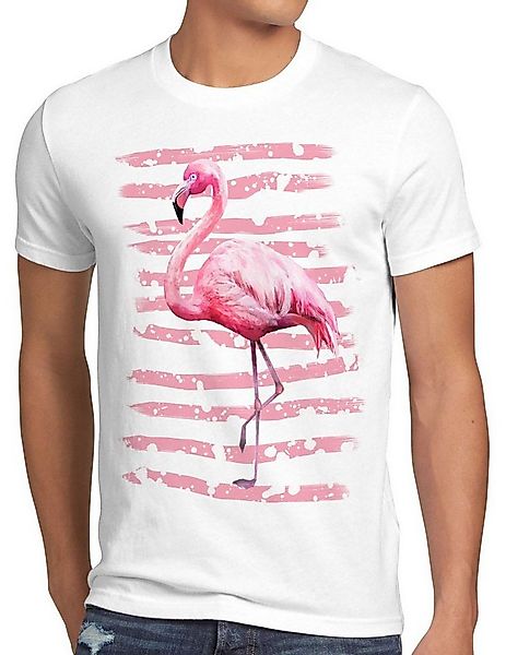 Print-Shirt Herren T-Shirt Pink Power flamingo hipster strand urlaub rosa z günstig online kaufen