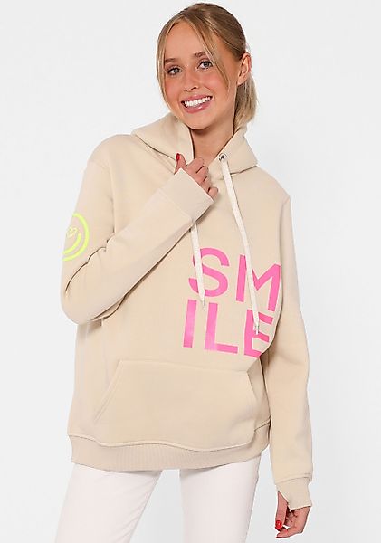 Zwillingsherz Hoodie "Alissa" Langarm, Kapuze, Neon-Details, günstig online kaufen