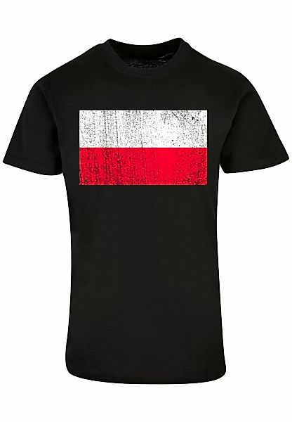 F4NT4STIC T-Shirt "Polen Flagge Poland distressed", Print günstig online kaufen