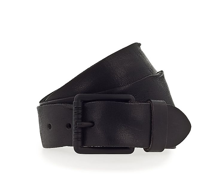 MUSTANG Ledergürtel Vollrindleder in Used-Optik, geschwärzte Schnalle, 4 cm günstig online kaufen